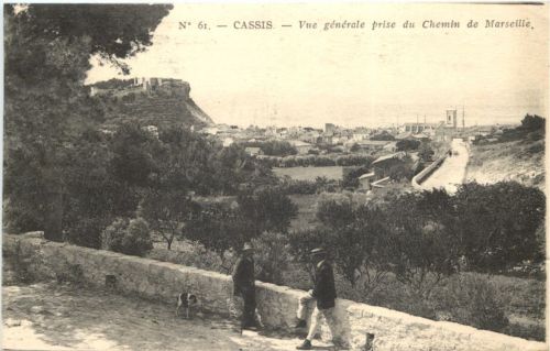 Cassis, Vue generale prise du Chemin de Marseille