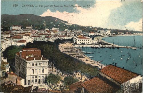 Cannes, Vue generale prise du Mont-Chevalier