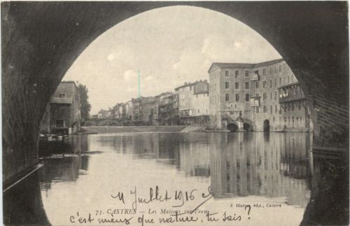 Castres, Les Maisons sur lèau