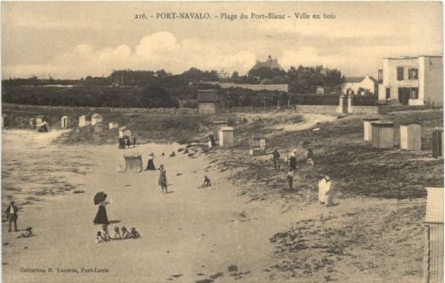 Port Navalo, Plage du Port-Blanc - Ville en bois