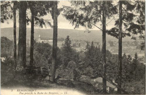 Remiremont, Vue prise de la Roche des Bruyeres
