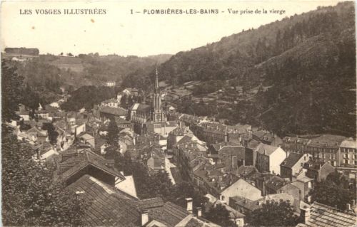Plombieres-Les-bains, Vue prise de la vierge