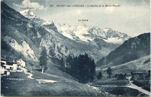 Peisey-les-Lanches, La Sache et le Mont-Pourri