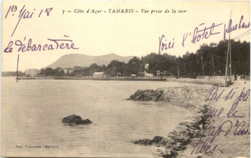 Tamaris sur Mer, Vue prise de la mer