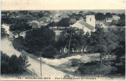 Soulac-sur-Mer, Vue generale prise de lÀbbaye
