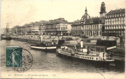 Rouen, Perspective des Quais
