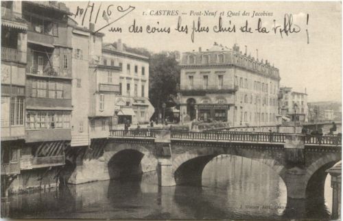 Castres, Pont-Neuf et Quai des Jacobins