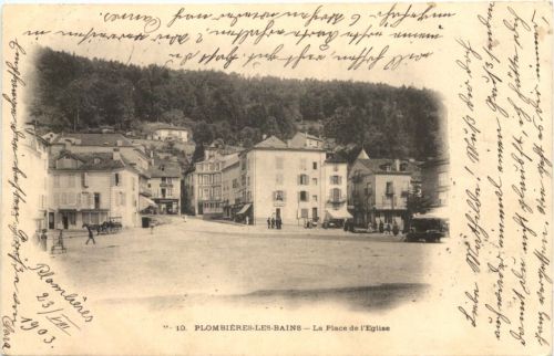 Plombieres-Les-bains, La Place de lÈglise
