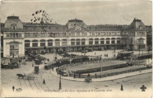 Toulouse, La Gare Matabiau et le Canal du Midi