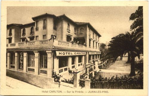 Juan-les-Pins, Hotel Carlton, Sur la Pinede
