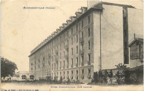 Contrexeville, Hotel Cosmopolitain, cote Jardins