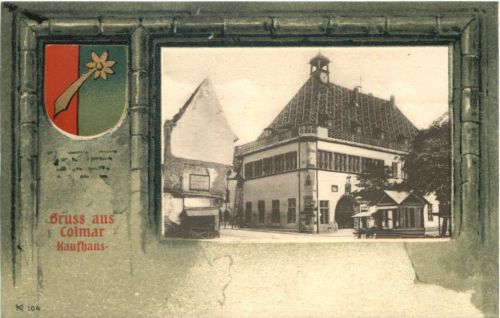 Gruss aus Colmar - Kaufhaus - Litho