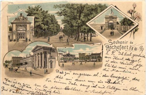 Souvenir de Rochefort - Litho