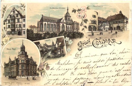 Gruss aus Colmar - Litho