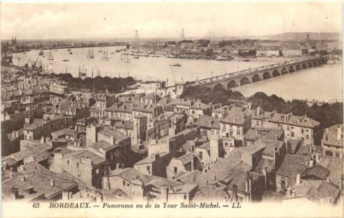 Bordeaux, Panorama vu de la Tour Saint-Michel
