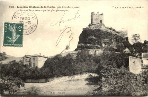 Làncien Chateau de la Roche pres Brioude
