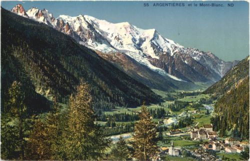 Argentieres et le Mont-Blanc