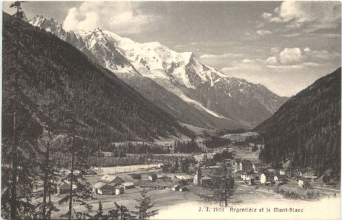 Argentieres et le Mont Blanc