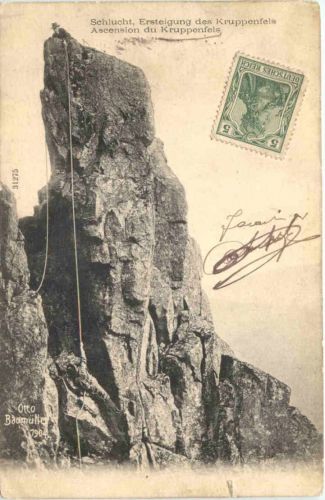 Schlucht, Ersteigung des Kruppenfels