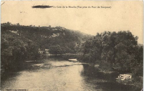 Un Coin de la Moselle (Vue prise du Pont de Scarpone)