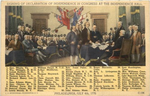 Philadelphia - Signing of Decleration of Independence
