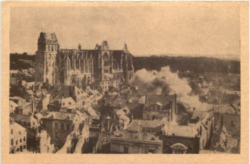 Reichswinterhilfe - Brennendes St. Quentin - WHW