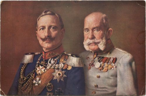 Kaiser Franz Josef und Kaiser Wilhelm II