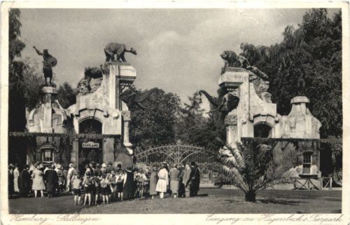 Hamburg-Stellingen - Carl Hagenbecks Tierpark - Eingang
