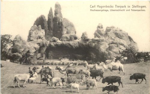 Hamburg-Stellingen - Carl Hagenbecks Tierpark - Heufressergehege