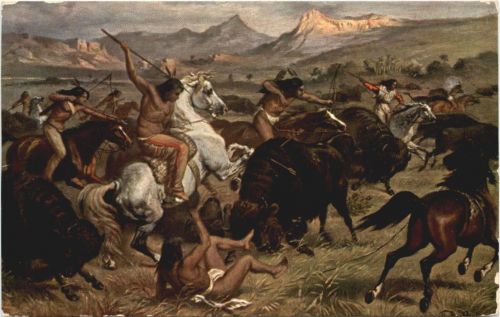 Hunting Bisons - Indianer