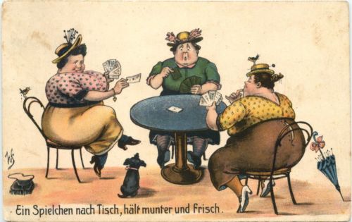 Humor - Karten spielen - Ein Spielchen nach Tisch