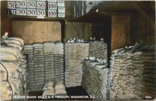Washington DC - Reserve Silver Vault - US Treasury