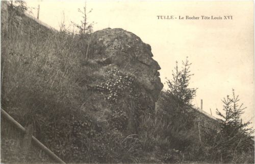 Tulle - Le Rocher Tete Louis XVI
