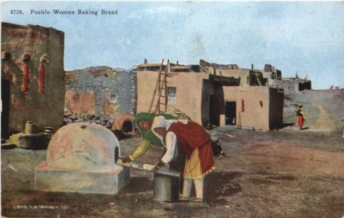 Pueblo Women Baking Bread