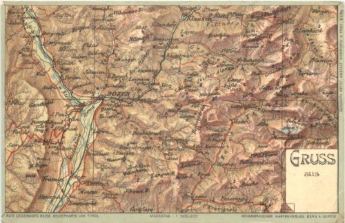 Bozen - Landkarte