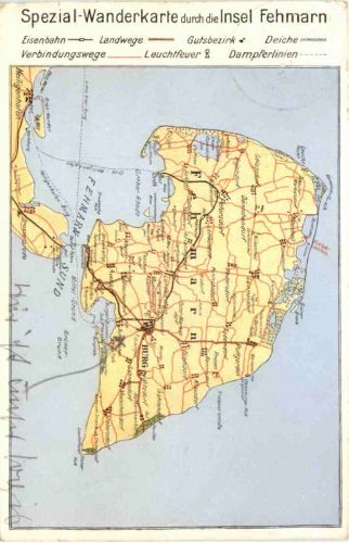 Insel Fehmarn - Landkarte