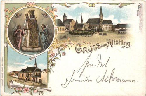 Gruss aus Altötting - Litho