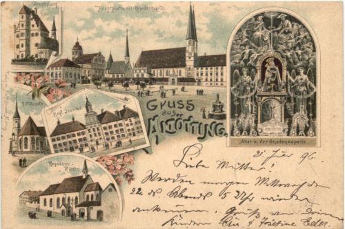 Gruss aus Altötting - Litho