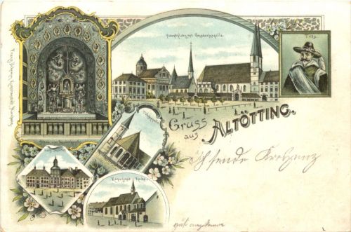 Gruss aus Altötting - Litho