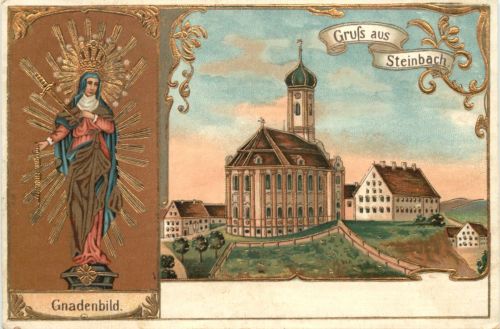 Gruss aus Steinbach - Litho