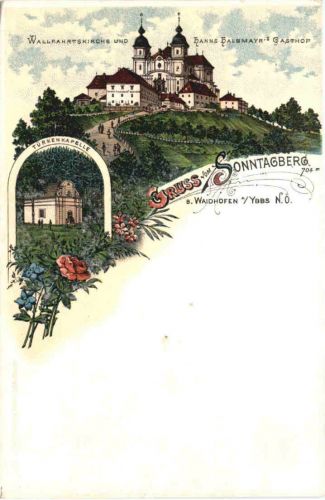 Gruss aus Sonntagsberg - Waidhofen Ybbs - Litho
