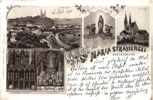 Gruss aus Maria Strassengel - Litho