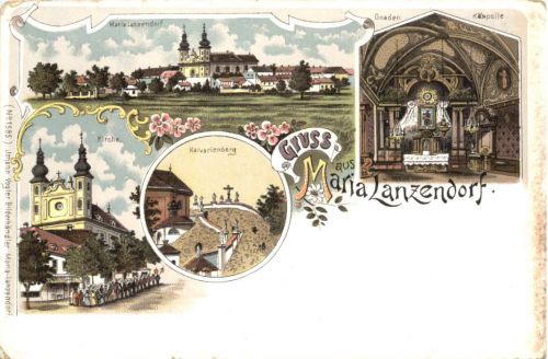 Gruss aus Maria Lanzendorf - Litho