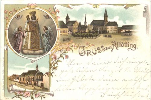 Gruss aus Altötting - Litho