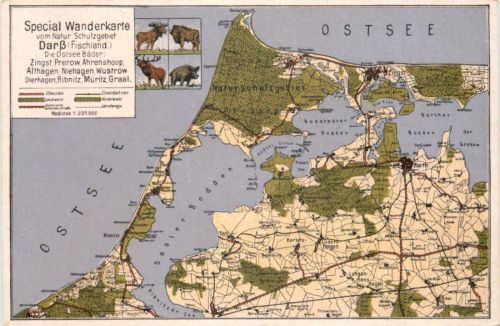 Landkarte - Darss Fischland