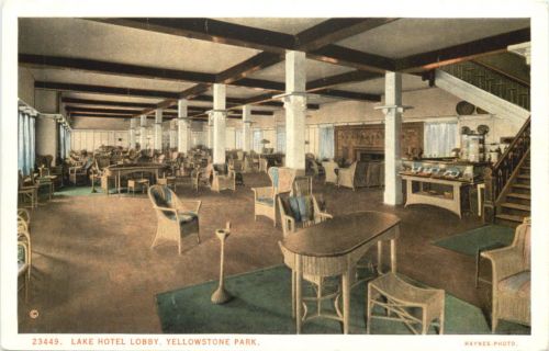 Yellowstone Park - Lake Hotel Lobby