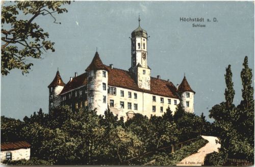 Hochstädt a. D. Schloss - Künstler AK Eugen Felle