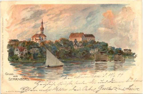 Gruss aus Starnberg - Litho