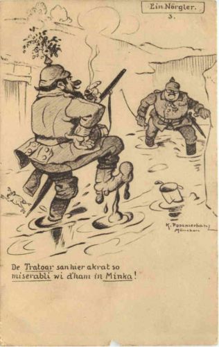 WW1 Humor - Ein Nörgler - Feldpost