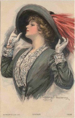Künstler Ak Clarence F. Underwood - Vivian